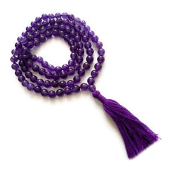 Amethyst Jap Mala – Mala of Calm & Spiritual Insight