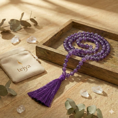 Amethyst Jap Mala – Mala of Calm & Spiritual Insight